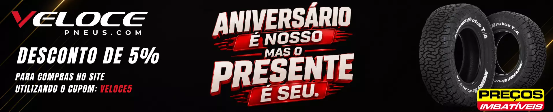 Aniversário Topo de banner