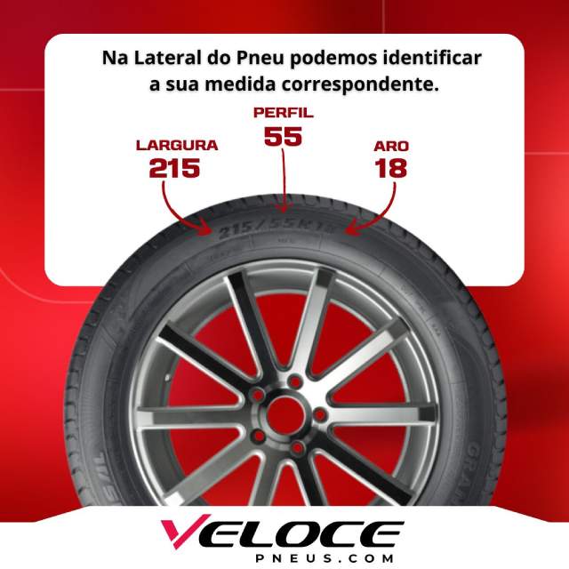 Como identifico a medida de pneu do meu veículo? 